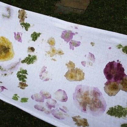 Flower pounding eco-print scarf kit