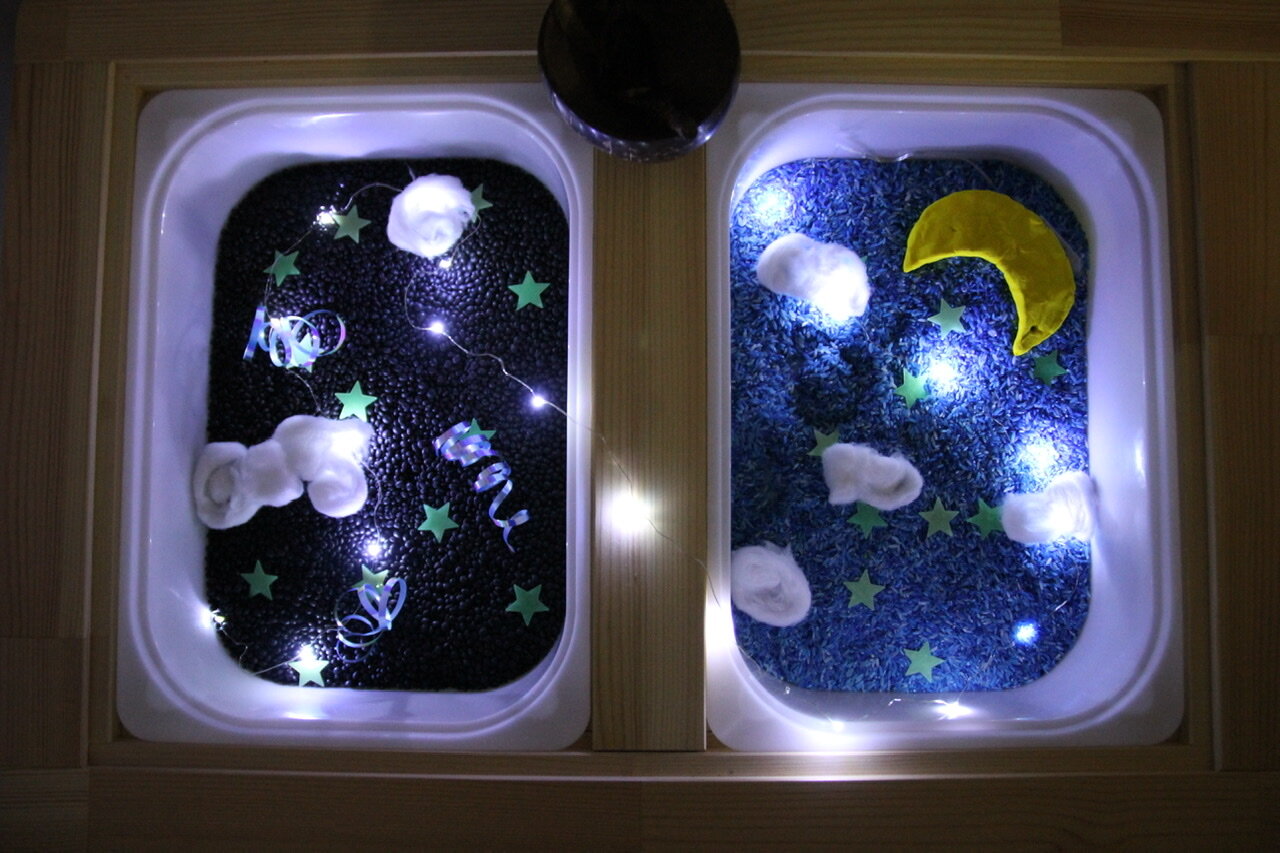 Starry night sensory play kit